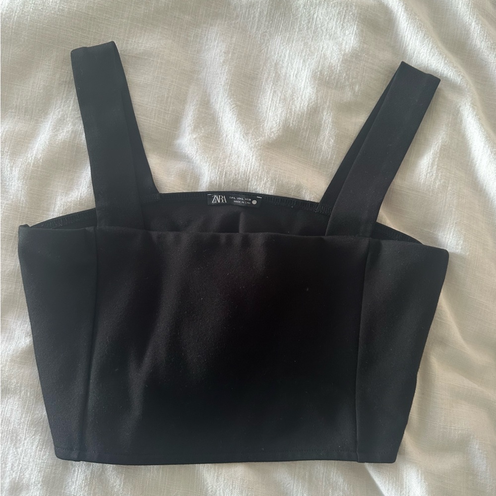 Zara Black Crop Top